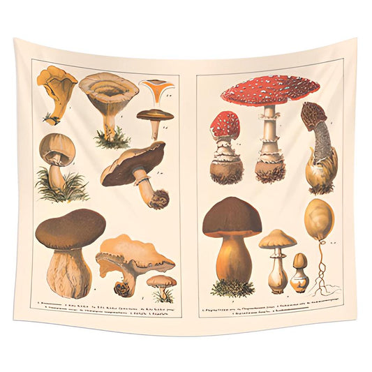 Rynx | Vintage Mushrooms Tapestry