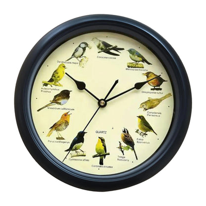 Rynx | Wall Clock - Decorative Timepiece with Bird Sounds - Unique Atmosphere