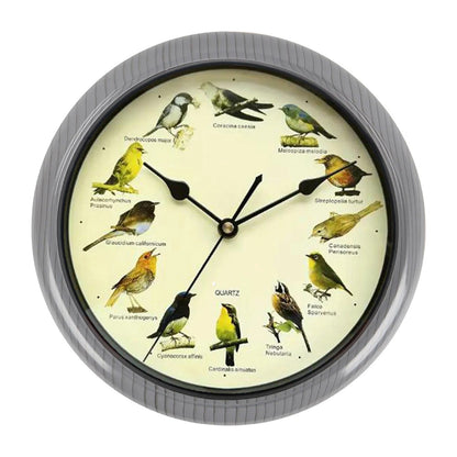 Rynx | Wall Clock - Decorative Timepiece with Bird Sounds - Unique Atmosphere