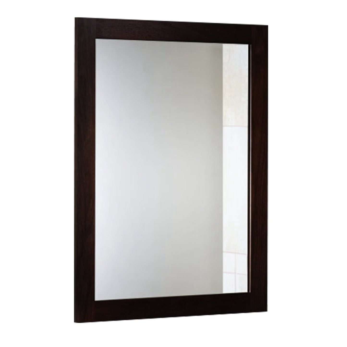 Rynx | Wall-Mounted Mirror Wood-Like Frame Rectangular Modern Hanging Mirror