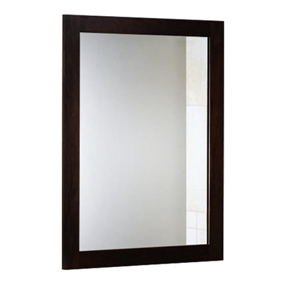 Rynx | Wall-Mounted Mirror Wood-Like Frame Rectangular Modern Hanging Mirror