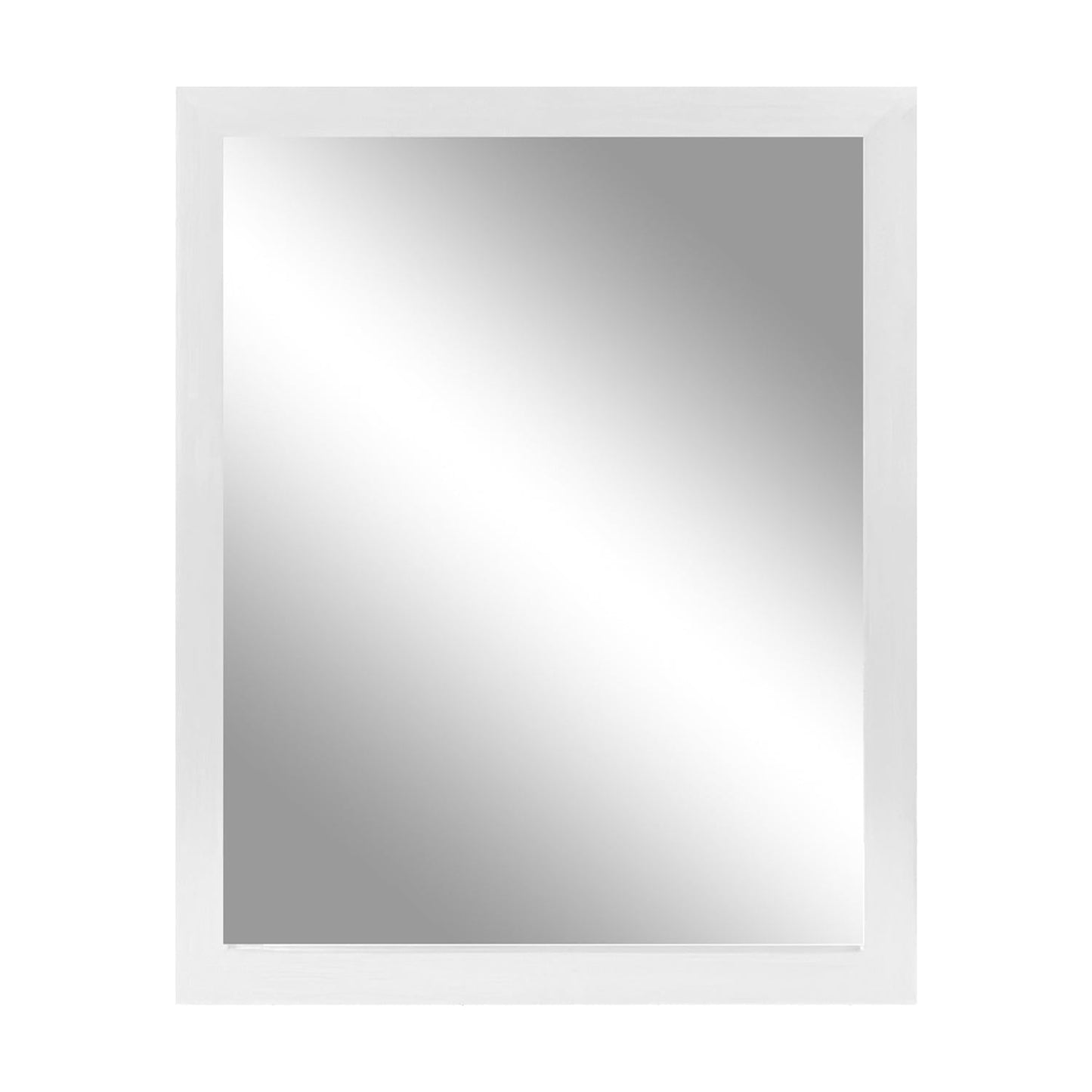 Rynx | Wall-Mounted Mirror Wood-Like Frame Rectangular Modern Hanging Mirror