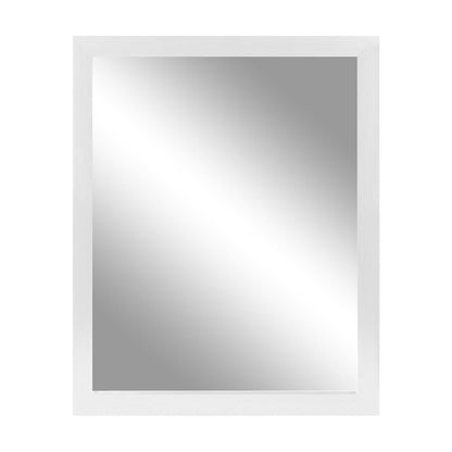Rynx | Wall-Mounted Mirror Wood-Like Frame Rectangular Modern Hanging Mirror