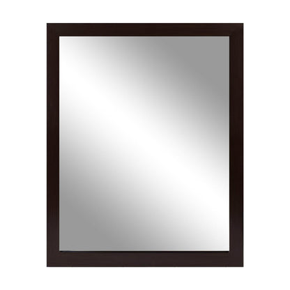 Rynx | Wall-Mounted Mirror Wood-Like Frame Rectangular Modern Hanging Mirror