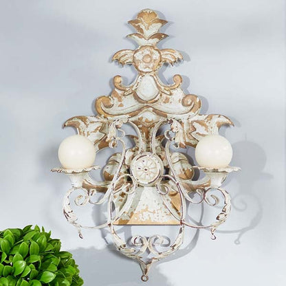 Rynx | Worn ornaments wall lamp