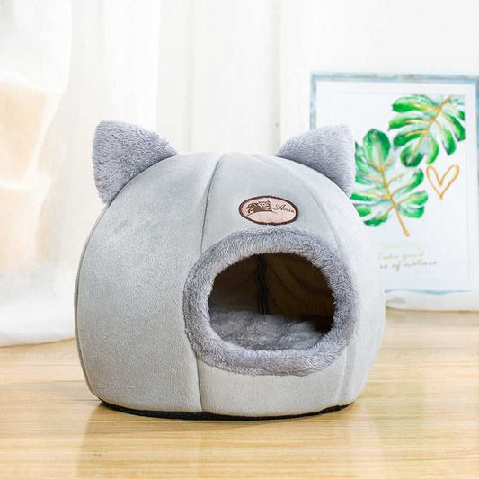 Rynx | Warm Totoro cat bed with ears