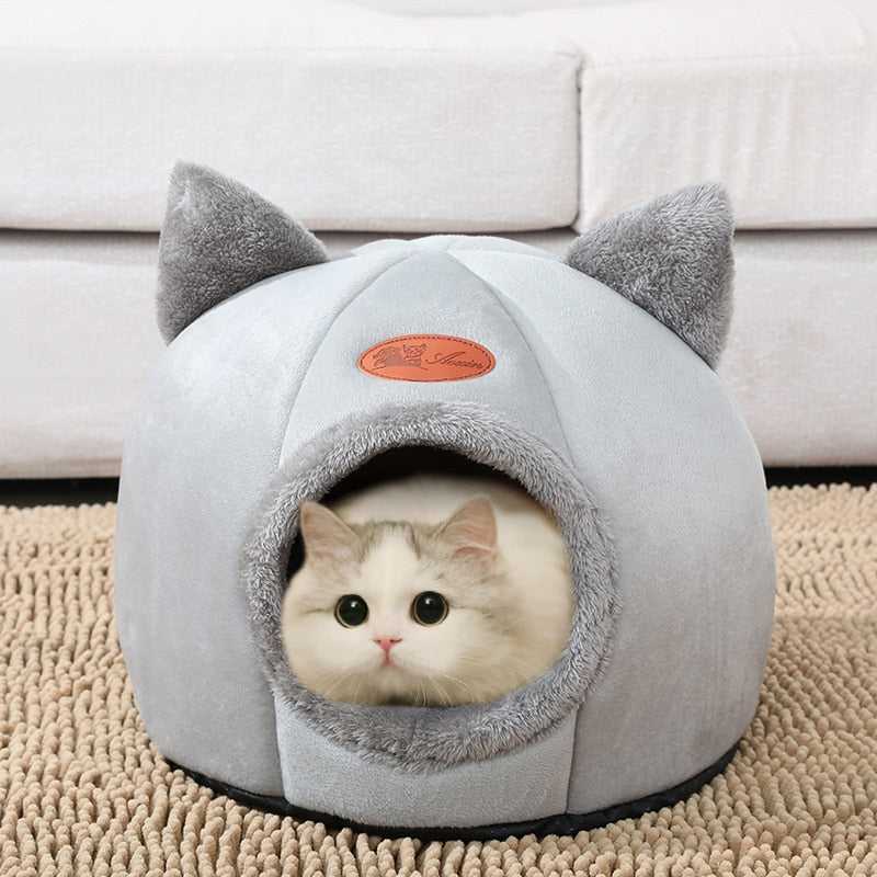 Rynx | Warm Totoro cat bed with ears