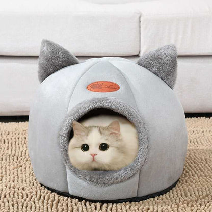 Rynx | Warm Totoro cat bed with ears