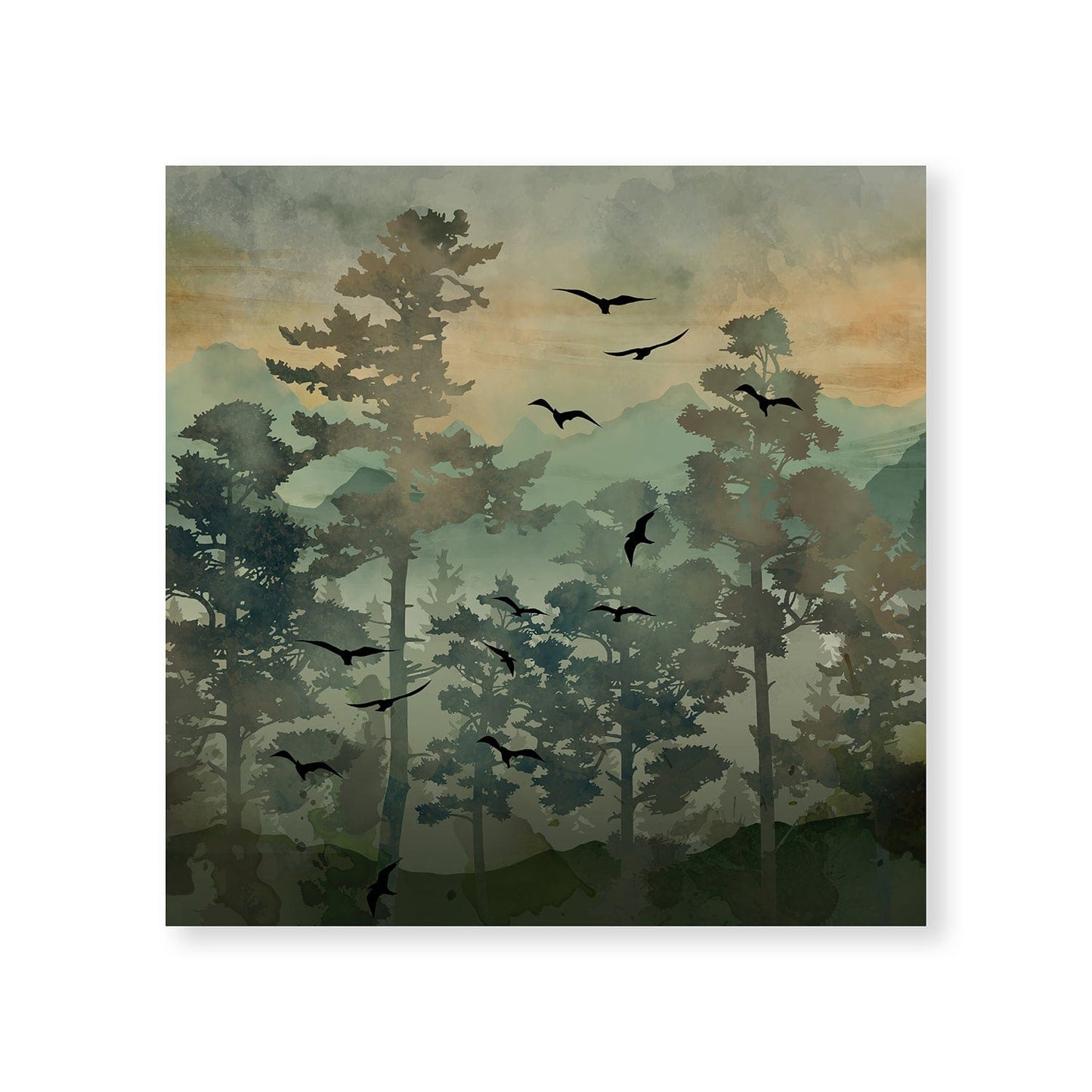 Rynx | Watercolor Terrain Canvas