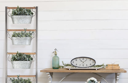 Rynx | *HUGE* farmhouse ladder with galvanized planters