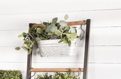 Rynx | *HUGE* farmhouse ladder with galvanized planters