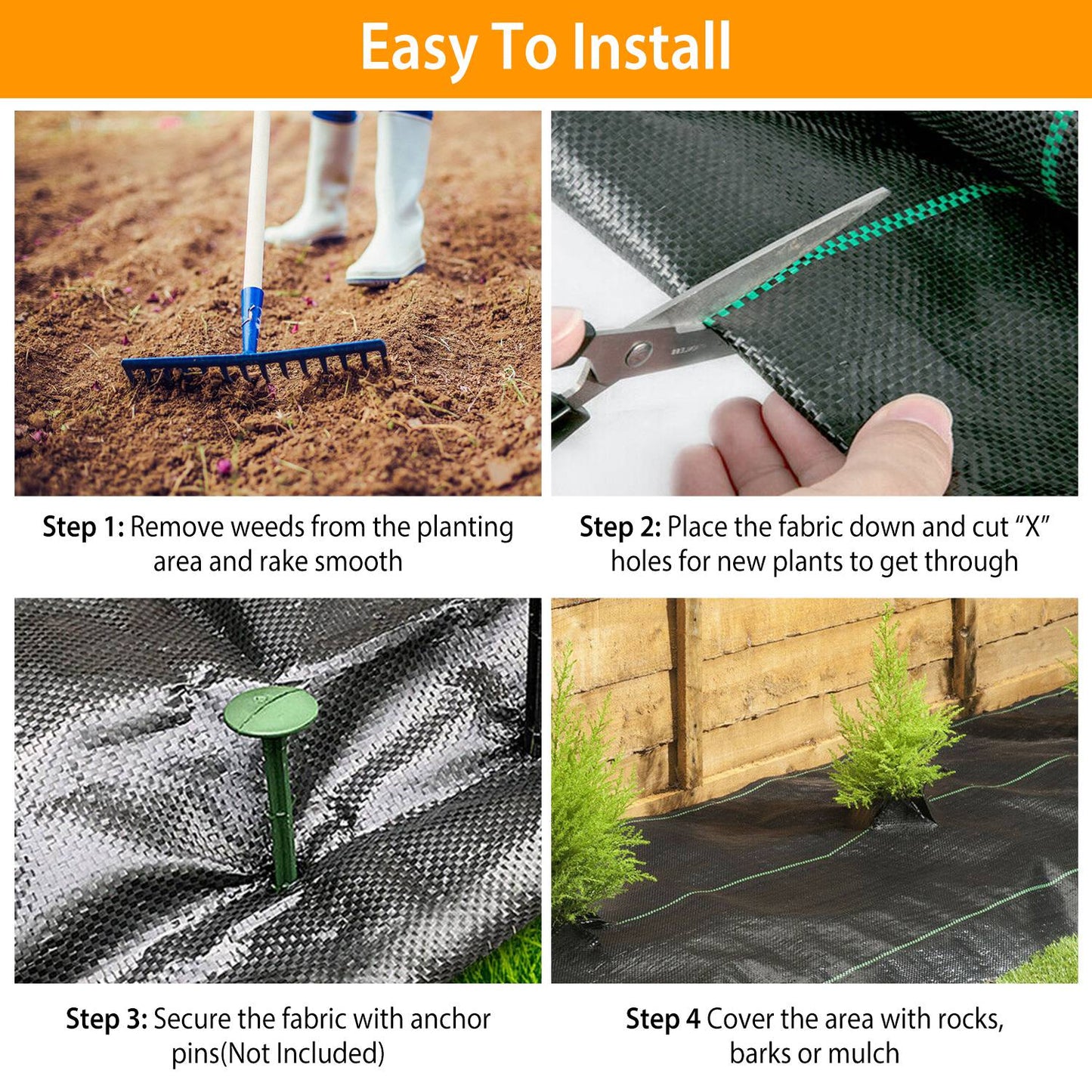 Rynx | Weed Barrier Landscaping Mat Fabric Woven