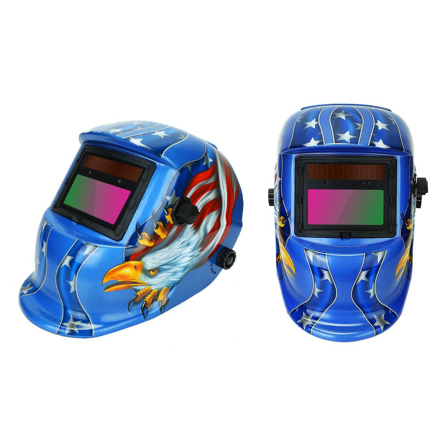 Rynx | Welding Helmet Solar Powered Automatic Darkening Hood with Adjustable Wide Screen