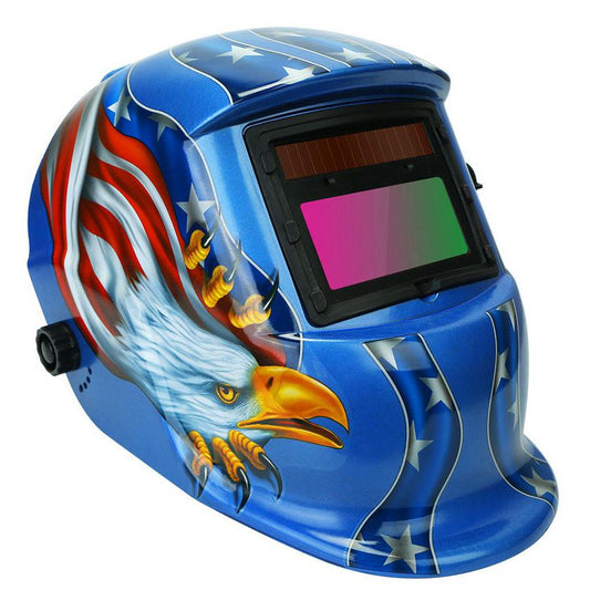 Rynx | Welding Helmet Solar Powered Automatic Darkening Hood with Adjustable Wide Screen