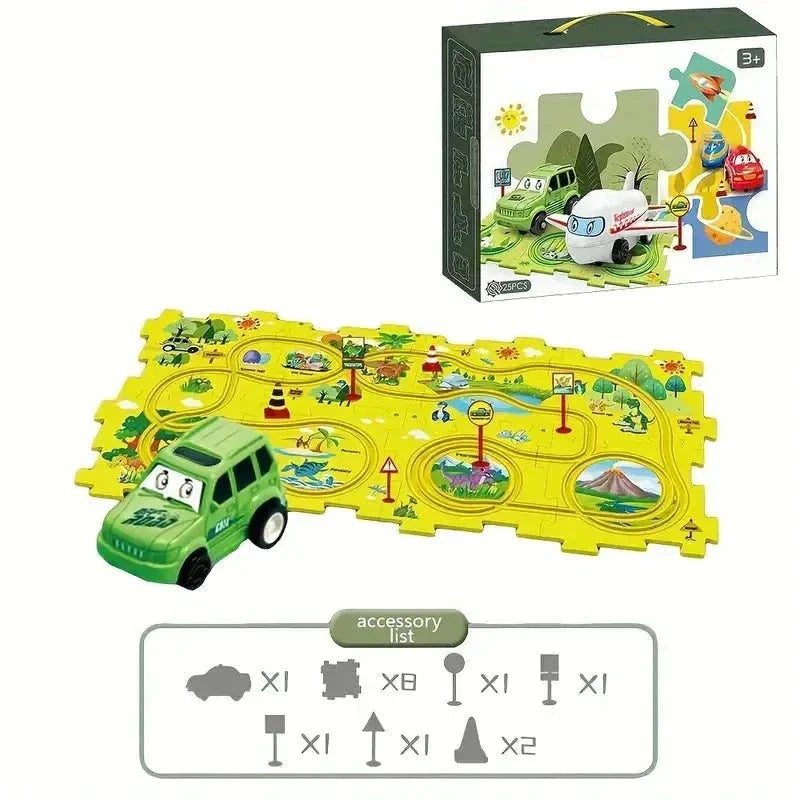 Rynx | Kids Track Car Set