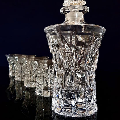 RYNX | Glasses Set - King Crystal (4- Tumbler & Decanter Set)