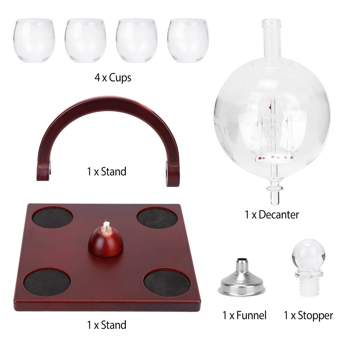 Rynx | Whisky Decanter Globe Set