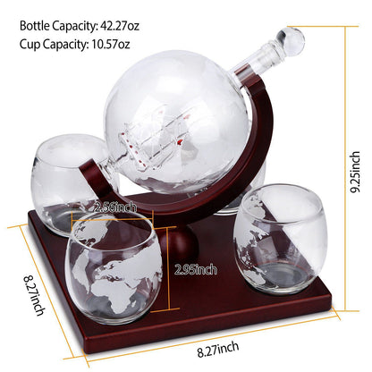 Rynx | Whisky Decanter Globe Set