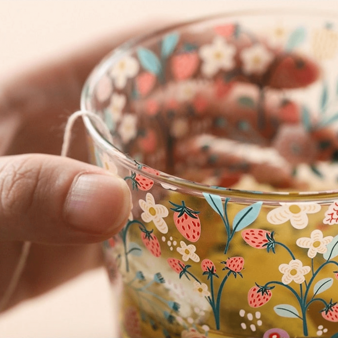 Rynx | Cute forest design glass cup