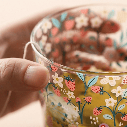 Rynx | Cute forest design glass cup