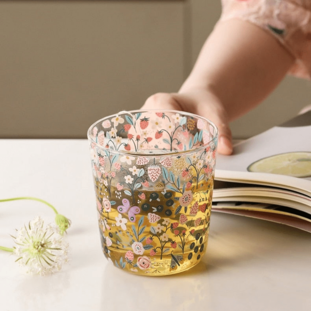 Rynx | Cute forest design glass cup