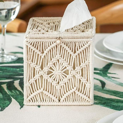 Rynx | Macrame Napkin Box