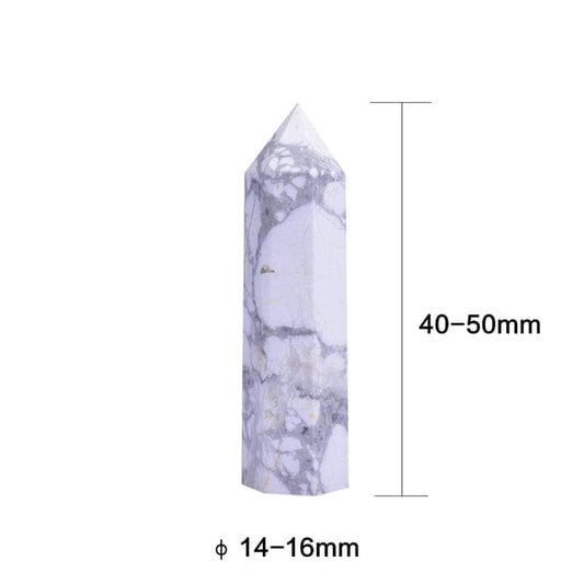 Rynx | Howlite Crystal Points Tower