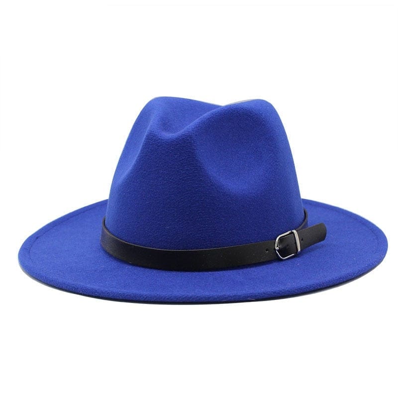 RYNX | Balbina Fedora Hat Blue is a color that is often associated with the sky and the sea. It represents calm, peace, and trust. In many cultures, blue is also associated with wisdom and stability.