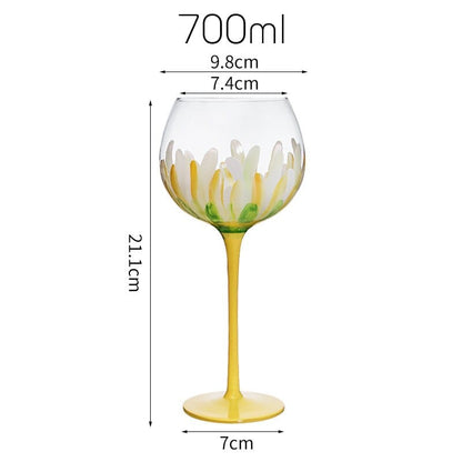 Rynx | Hand-painted flower glass