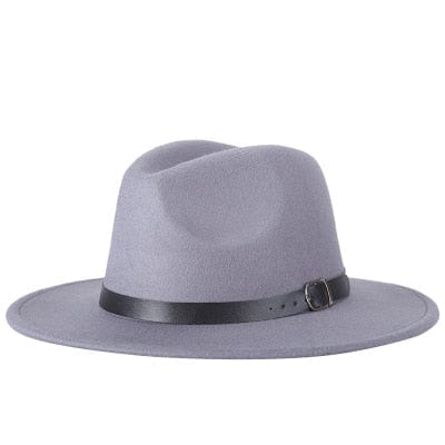 RYNX | Balbina Fedora Hat Gray is a discreet color often associated with style and simplicity. It has a calming effect and is often used in interior design. Gray comes in many shades, from light tones to deep, dark.
