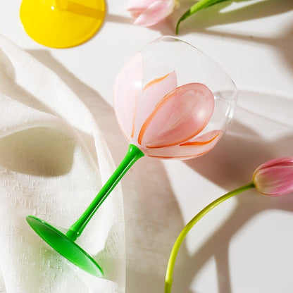 Rynx | Hand-painted flower glass
