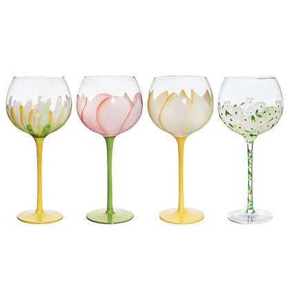 Rynx | Hand-painted flower glass