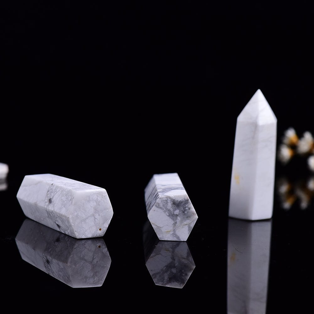Rynx | Howlite Crystal Points Tower
