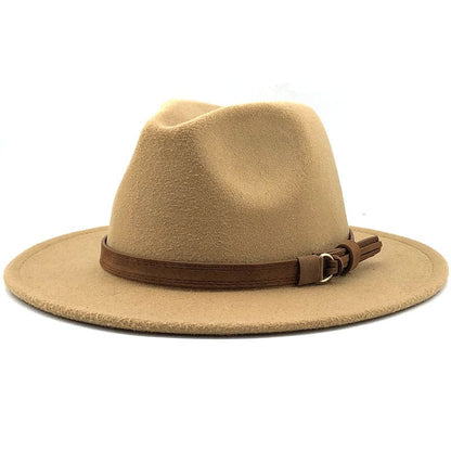 RYNX | Eridian Fedora Hat With Leather Band Light Khaki
