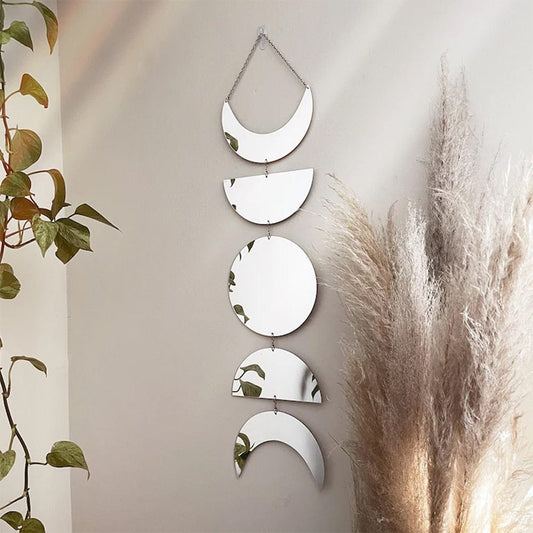 Rynx | Moon Phase Mirror Wall Hanging