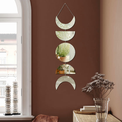 Rynx | Moon Phase Mirror Wall Hanging