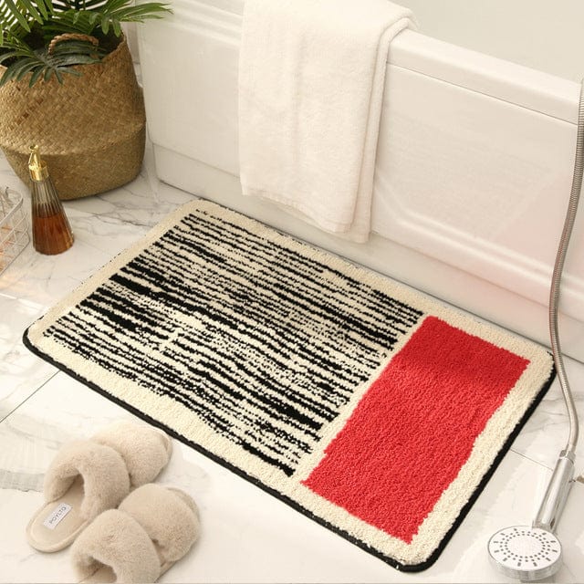 Rynx | Ultra soft striped bath mat