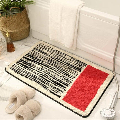 Rynx | Ultra soft striped bath mat