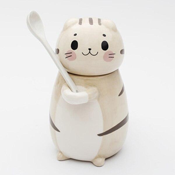 Rynx | Cute cat coffee mugs with spoon