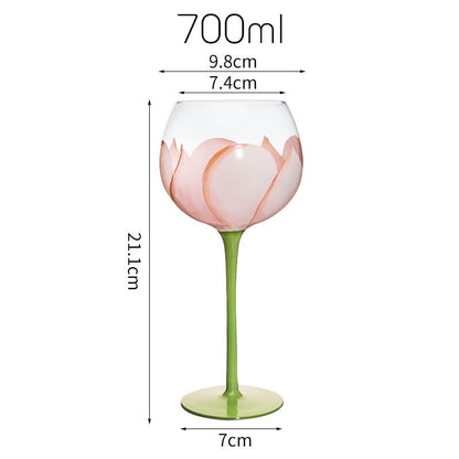 Rynx | Hand-painted flower glass