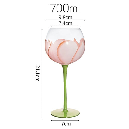 Rynx | Hand-painted flower glass