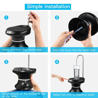 Rynx | Wireless Electric Drinking Water Bottle Pump Dispenser