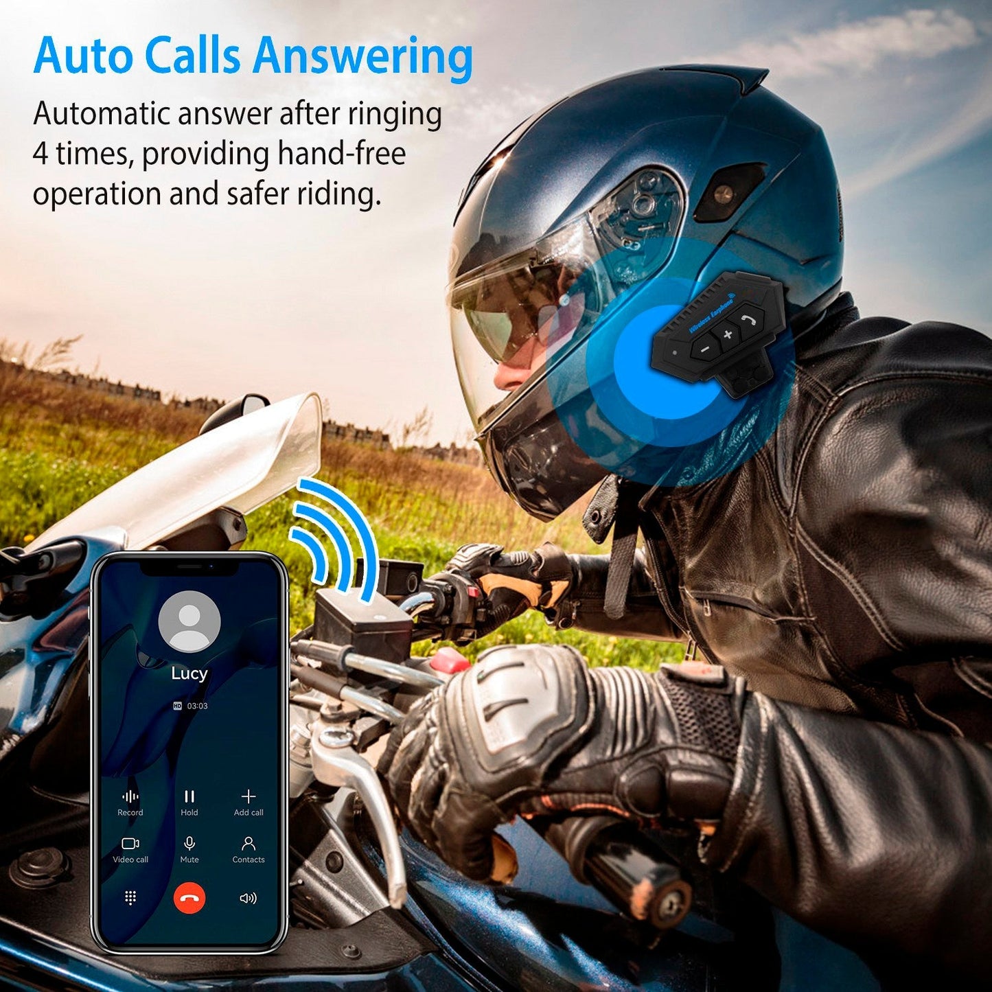 Rynx | Wireless headset speaker motorcycle helmet motorcycle headphones