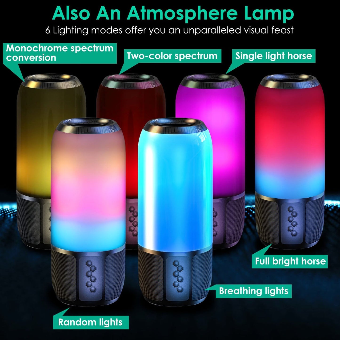 Rynx | Wireless portable speaker with color-changing lights