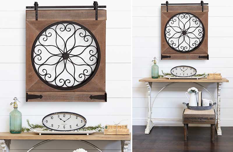 Rynx | *HUGE* Ornate Rustic Barn Door Art