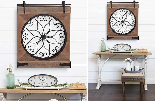 Rynx | *HUGE* Ornate Rustic Barn Door Art