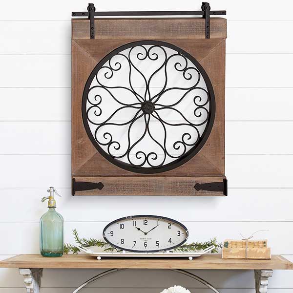 Rynx | *HUGE* Ornate Rustic Barn Door Art