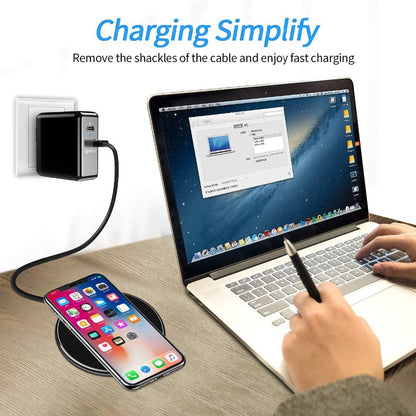 RYNX | 30W Fast Wireless Charging Pad | Premium Usb C Charging Cable Magsafe Charger For Apple Iphone, Samsung & Android - Fast Wireless Charging Pad
