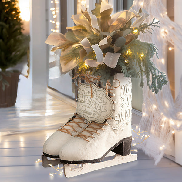 Rynx | North Pole Ice Skating Skate Planter