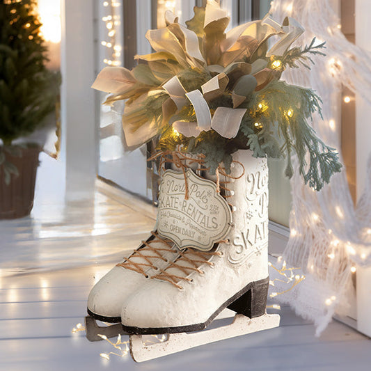 Rynx | North Pole Ice Skating Skate Planter
